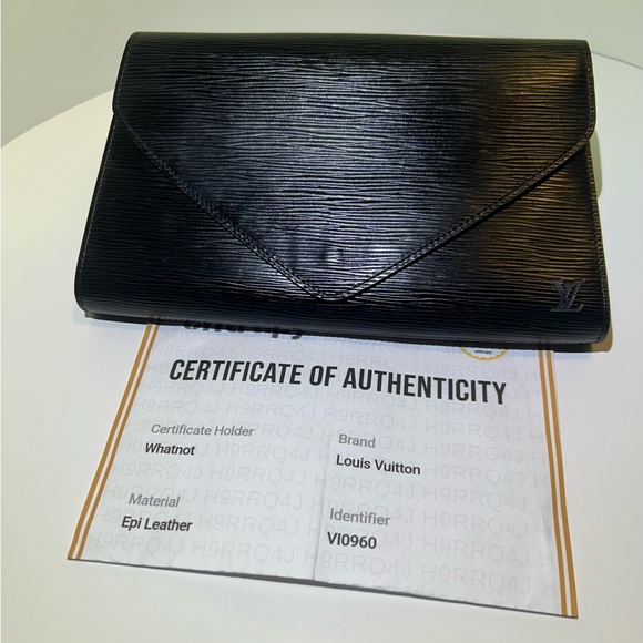 Louis Vuitton Black Textured Clutch Epi Leather Purse - Picture 2 of 10